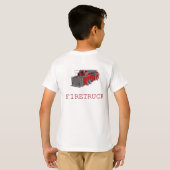 Vuurwerktuig met voor- en achterzijde t-shirt (Achterkant volledig)