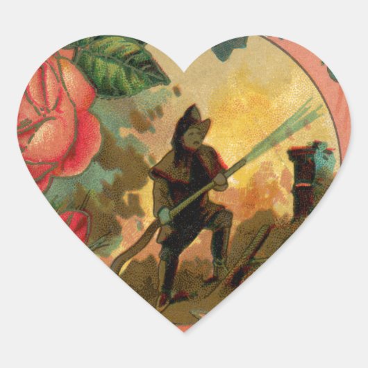  vuurwerktuig van 1880 hart sticker (Voorkant)