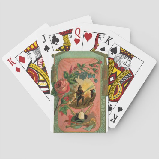  vuurwerktuig van 1880 pokerkaarten (Achterkant)