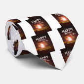 Vuurwerkviering met bedankbericht stropdas (Opgerold)