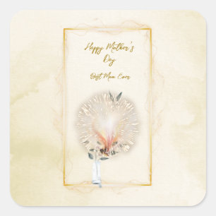 Vuurwerkvierkante stickers