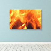 vuurzee canvas afdruk (Insitu (Houten vloer))