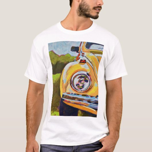 VW Bug Painting - Gift for VW Bug Lovers T-shirt (Voorkant)