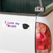 VW Pug Bumpersticker (Op Truck)
