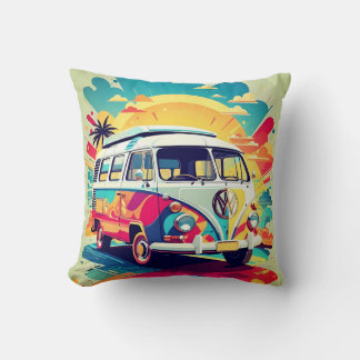 VW Van Throw Pillow Kussen