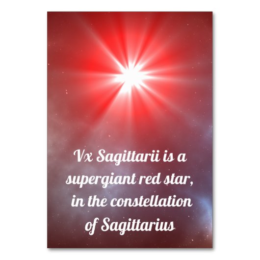 VX Sagittarii Kaart (Achterkant)