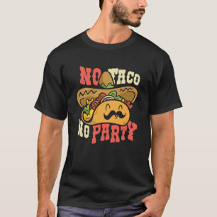 VXL Taco dinsdag Mexicaanse gerechten Tortilla Cor T-shirt