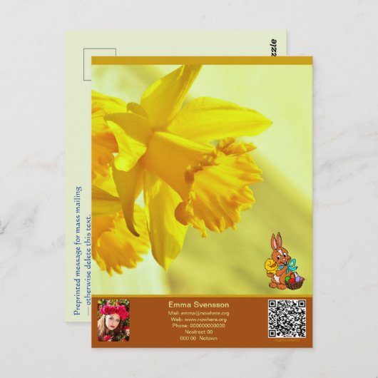 Vykort — Connect, Easter Briefkaart (Voorkant / Achterkant)