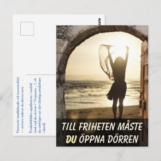Vykort — Frihetens dörr Briefkaart (Voorkant / Achterkant)