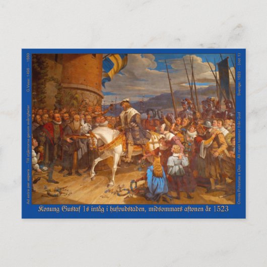 Vykort — Gustav Vasa Briefkaart (Voorkant)