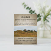 Vykort — Runskrift Briefkaart (Staand voorkant)