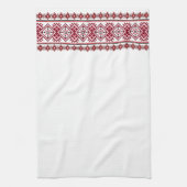 Vyshyvanka Ukrainienne Kitchen Serviette Croix (Vertical)