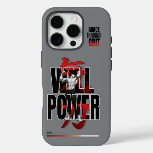 VYTROS "WILLPOWER" esthetische fitheid Case-Mate iPhone Case (Achterkant)