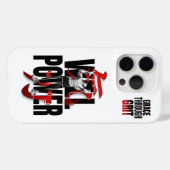 VYTROS "WILLPOWER" Training Motivatie Case-Mate iPhone Case (Achterkant (horizontaal))