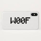 W00F [Dierengeluiden in leetspreken] Case-Mate iPhone Case (Achterkant (horizontaal))