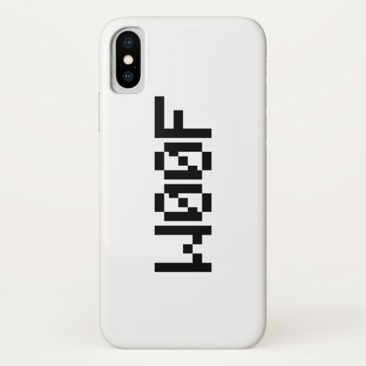 W00F [Dierengeluiden in leetspreken] Case-Mate iPhone Case (Achterkant)