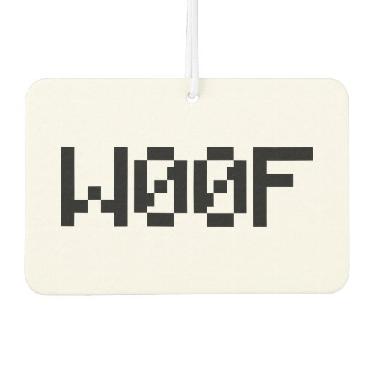 W00F [Dierengeluiden in leetspreken] Luchtverfrisser (Voorkant)