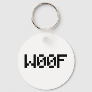 W00F [Dierengeluiden in leetspreken] Sleutelhanger