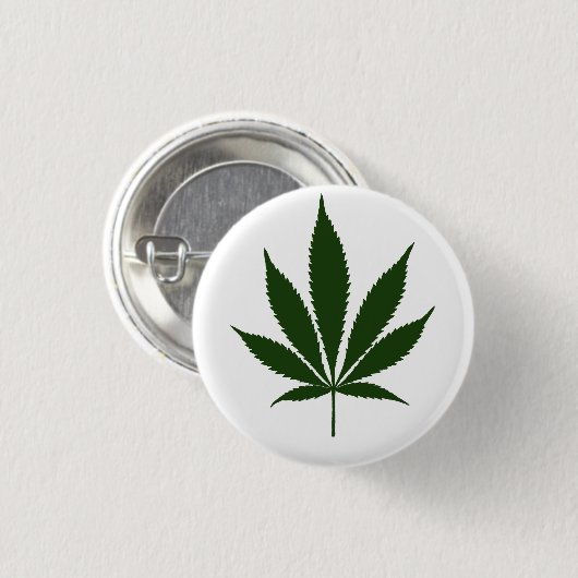 W01 Pot Leaf Button (Voorkant /achterkant)