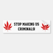 W02 Pot Leaf Bumpersticker (Voorkant)