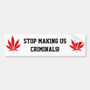 W02 Pot Leaf Bumpersticker