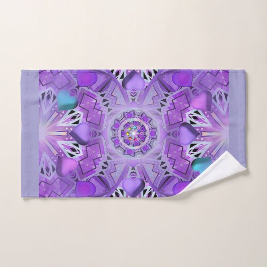 W2 pourpre (Serviette à main)