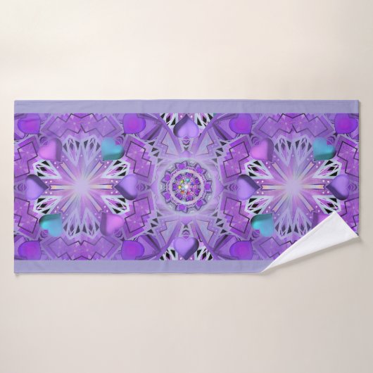 W2 pourpre (Serviette de bain)