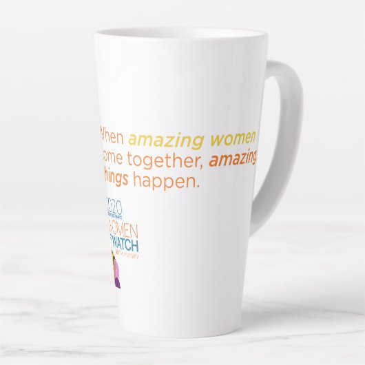 W2W Latte Mug - Quand les femmes se rassemblent (Angle droit)