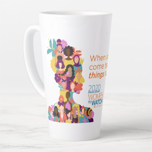 W2W Latte Mug - Quand les femmes se rassemblent (Angle gauche)