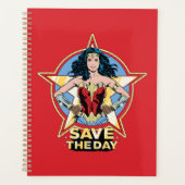 W84 | Bespaar de dag waarop de Wonder Woman Retro  Planner (Voorkant)