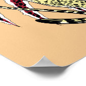 W84 | De Cheetah Retro Comic Art Poster (Hoek)