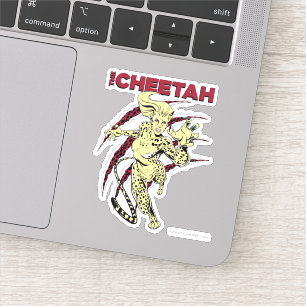 W84   De Cheetah Retro Comic Art Sticker
