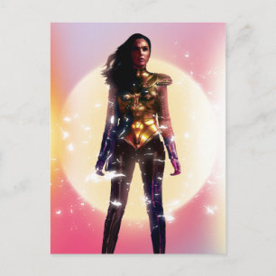 W84   Foto Wonder Woman Gold Armor Lo Fi Sparks Uitnodiging Briefkaart