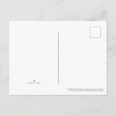 W84 | Portret van Logo Wonder Patterned Uitnodiging Briefkaart (Achterkant)