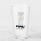 W84 | Retro Comic Wonder Woman Character Badge Glas (Achterkant)