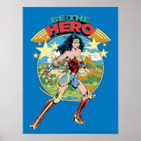 W84 | Themyscira Wonder Woman Retro Comic Art