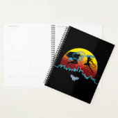 W84 | Wonder Woman & Cheetah Retrowave Sunset Planner (Display)