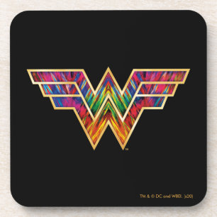 W84   Wonder Woman Kaleidoscope Logo Bier Onderzetter
