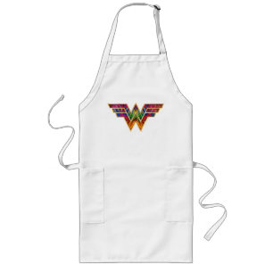 W84 Wonder Woman Kaleidoscope Logo Lang Schort