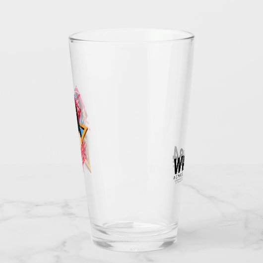W84 | Wonder Woman Retrowave Character Badge Glas (Links)