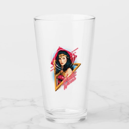 W84 | Wonder Woman Retrowave Character Badge Glas (Voorkant)
