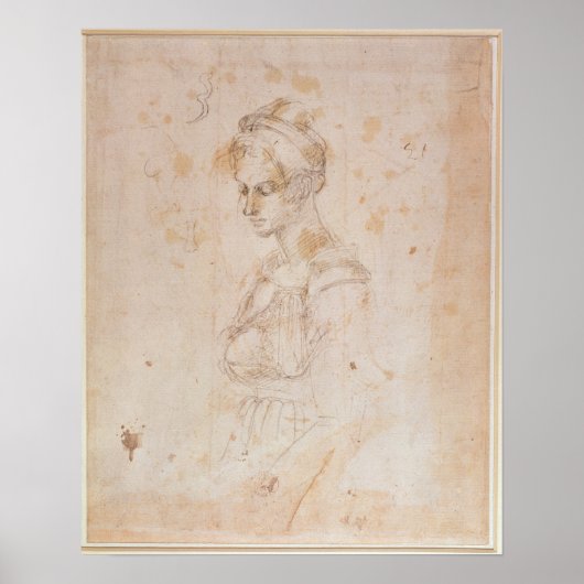 W.41 Schets van een vrouw Poster (Voorkant)