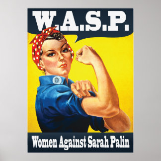 W.A.S.P. - Vrouwen tegen Sarah Palin Poster