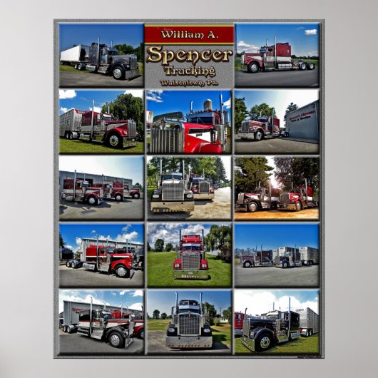 W. A. Spencer A Model Collage Poster (Voorkant)