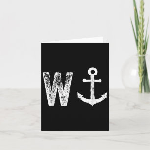 W Anchor Funny Wanker Jerk Britse Slang Kaart