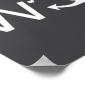 W Anchor Funny Wanker Jerk Funny Slang  Poster (Hoek)