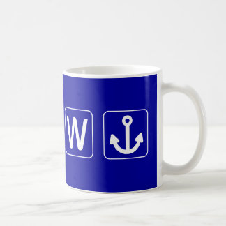 W Anchor Wanchor Funny Gift Koffiemok