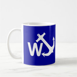 W Anchor Wanchor Joke Funny Gift Koffiemok