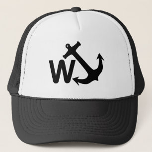 W Anchor Wanchor Joke Funny Gift Trucker Pet