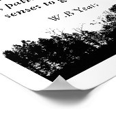 W.B Yeats - Citaat Poster (Hoek)